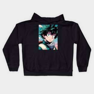 Anime Wonderland: Whimsical Art Prints Featuring Manga-Inspired Designs for Otaku Bliss! Kids Hoodie